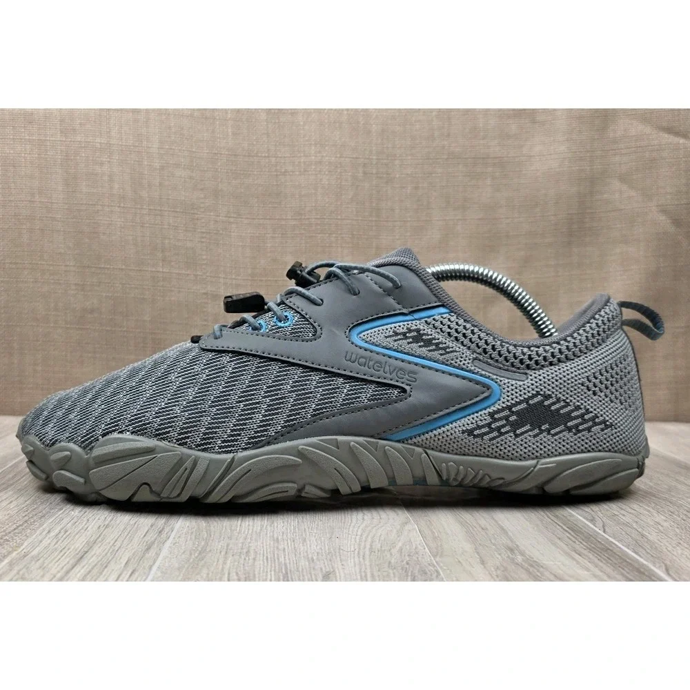 WateLves Men's Water Shoes Gray Quick-Dry Barefoot Aqua Socks Size EU 42 US 9